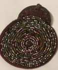 French 1800s Micro Beaded Miser s Purse Coin Purse Small Antique Crochet 