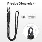 Heavy Duty 550 Braided Paracord Lanyard  Neck Lanyard For Keys  2 Paracord