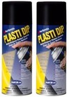 Plasti Dip Black Rubber Coating Spray 2 Pack  11oz Multi-purpose