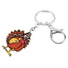 Weveni Acrylic Thanksgiving Turkey Chicken Keychain For Women Girl Bag Wallet   