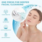 Facial Cleansing Brush  Electric Face Scrubber With Heating Infusion System F   