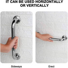 2-pack 12 In  Shower Grab Bar  Shower Bath Safety Handrail For Shower Chair Benc