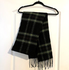 New Steve Madden Oversized Plaid Scarf - Green black - One Size  tag Cut 
