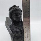 19th Century Queen Bust Firedogs  Antique Cast Iron