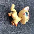 Hasbro Lps Littlest Pet Shop  2118 Yellow Pink Glitter Shorthair Cat Great Shape