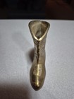 Vintage Solid Brass Cowboy Boot Decorative Collectible