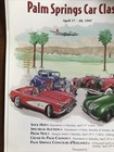 4th Annual Palm Springs Car Classic 1997 Poster 20 X 14 Ins Exc Condition