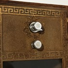 Vintage Office Door Safe bank  Handcrafted Wooden Box Antique Metal Postal Door 