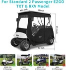 Golf Cart Driving Enclosure For 2 Passenger Ezgo Txt Rxv  600d Windproof Waterpr