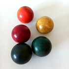 Rare Vintage Set Of 5 Colorful Bakelite Balls No Numbers 5 2 Cm 1940-50 Old nice