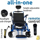 Folding Ultra Lightweight Electric Power Wheelchair  Air Travel Allowed  Heavy D