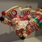 Christopher Radko Christmas Ornament Santa Clause Banner Holiday Rare 20th Tag