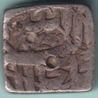 Mughal India Mohammed Akbar One Rupee Tatta Mint Rare Silver Coin