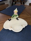 Rare Vintage 1950s Handmade Green Pixie Elf Ashtray Mcm