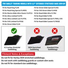 Stretched Extended Side Cover Panel For Harley Street Road Glide 14  Vivid Black