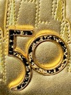 Nwt Loungefly Walt Disney World 50th Anniversary Backpack Genuine Leather Gold