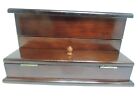 The Bombay Company Mahogany Wood Letter Box Desk Organizer Vintage