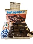 Vintage Marx Fort Apache Play Set In Original Box W  Manual - Incomplete