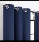 2 Panels Grommet Blackout Thermal Navy Blue Window Curtain 54 w X 84 l