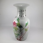 17  Antique Vtg Republic Period Chinese Porcelain Vase Export Wax Seal  w flaws 