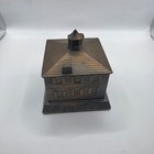 Vintage Banthrico Lawn Savings Building Metal Coin Bank Chicago Advertising