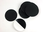 25pk Black Acrylic Circle Discs Round Plexiglas Laser Cut Sheet 5-1 8  Diameter