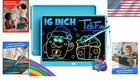 Large Eye-friendly 16-inch Drawing Tablet - Fun And Safe For Kids   Adults