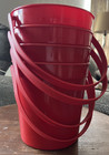 Fireball Mini-buckets  4  New Red With Handle