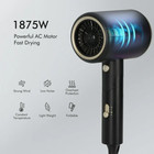 Pro 1875 W Ionic Hair Dryer Blow Dryer With Diffuser For Curly Hair Fast Drying