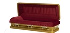 Casket Emporium - Gold Collection Of Full Couch  Full Open Caskets 18 Gauge