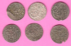 Sweden Latvia Riga   Livonia Lot Of 6 Coins Schilling Ca 1661 Carl Xi Ca Vf 3568