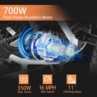 Narrak Fat Tire Folding Electric Trike Peak 700w Step-thru Etrike 468wh Battery