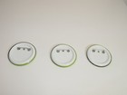 Set Of 3 Green Social Justice Pinback Buttons Survivors Vote Build Communities