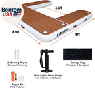 8 5ft U-shaped Inflatable Jet Ski Dock  Heavy Duty Floating Pwc Docking Station