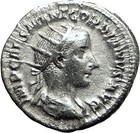 Gordian Iii 239ad Rome Silver Authentic  Ancient Roman Coin Zeus Jupiter I59069