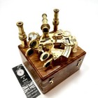 Antique Brass Nautical Functional Maritime Sextant Navigation Working Product