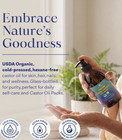 Queen Of The Thrones Organic Golden Castor Oil 16 9 Oz 500ml Usda Pure Organic