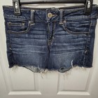 Womens Amerucan Eagle Blue Denim Super Stretch Shorts Size 2