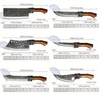 Professional Chef Knife Set Butcher Meat Cleavers Friut Knives Kitchen Scissors