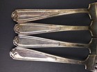 Vintage 1925 National Pattern Nineteen Silver Plate Salad Forks Lot Of 4 Nsco 
