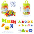 104 Pcs Magnetic Letters Numbers  Alphabet Abc 123 Fridge Magnets Plastic Edu   