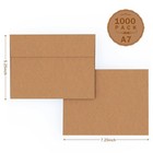A7 Brown Kraft Envelopes Self Seal For Invitations 1000 Pack  120 Gsm 5x7 Mai   