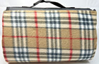 Large Outdoor Waterproof Blanket - Extra Thick Fleece  Warm  Burberry Design C3