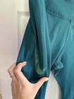 Nike Dri-fit Women s Teal Leggings Xl Pull-on 25  Inseam Pockets Swoosh