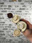 Tupperware   Brown Salt And Pepper Spice Shakers Set