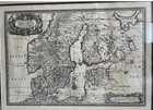 Rare  vintage Map    nova Et Accurata Orbis Arctoi Tabula Geographica  By Dahlberg