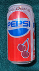 Pepsi Cola   Wild Cherry   Coin Bank   1970 s Steel Can  With A Few Coins In Can