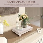 Eosahr Wood Riser For Decor  Pedestal Stand For Kitchen Sink  Natural Wood