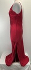 Vtg Victorias Secret 100  Silk Long Slip Nightgown Women   s M Red Y2k Open Back