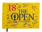 150th Open Championship 2022 St Andrews Pin Flag Signed By 10 Open Champions 